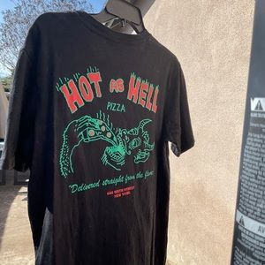 Hot as hell pizza shirt